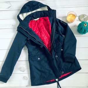 Hollister Woman’s Parka in Navy Size Small
